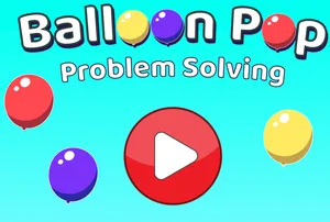Balloon Pop Problem Solving activity