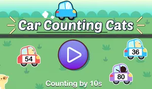 Car Counting Cats by 10s activity