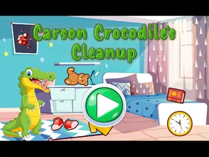 Carson Crocodile's Cleanup activity