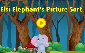 Elsi Elephant's Picture Sort First Letter activity