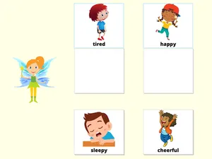 Fairy Frankie's Matching Game Feelings activity