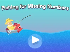 Fishing for Numbers Subtraction activity