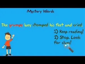 Mystery Words Kindergarten activity