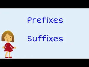 Prefixes and Suffixes 1st Grade activity