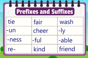 Prefixes and Suffixes 2nd Grade activity