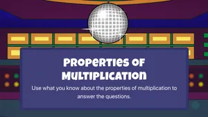 Properties of Multiplication activity