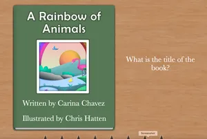 Rainbow Of Animals activity