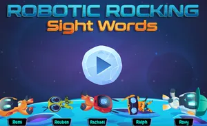 Robotic Rocking Sight Words activity