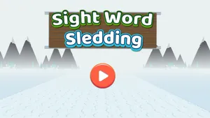 Sight Word Sledding 2nd Grade activity
