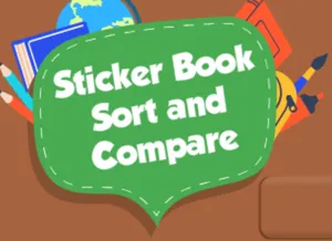 Sticker Book Sort and Compare activity