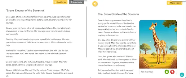 Side-by-side screenshots of a Choice Text story without an image and a story about the same themes with an image.