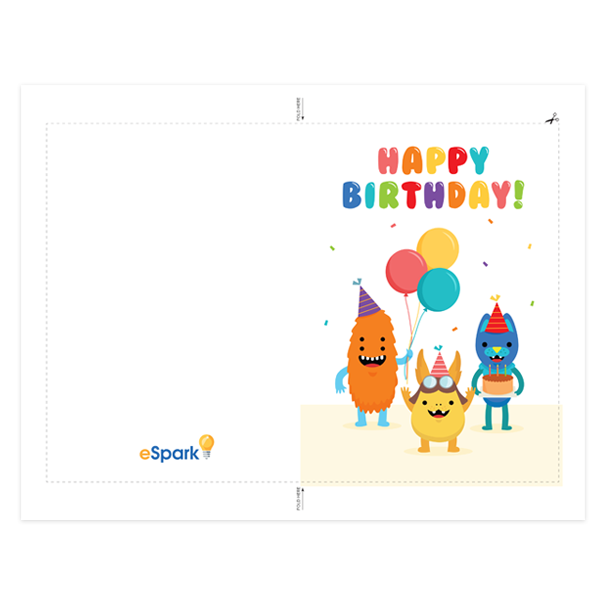 eSpark Happy Birthday card