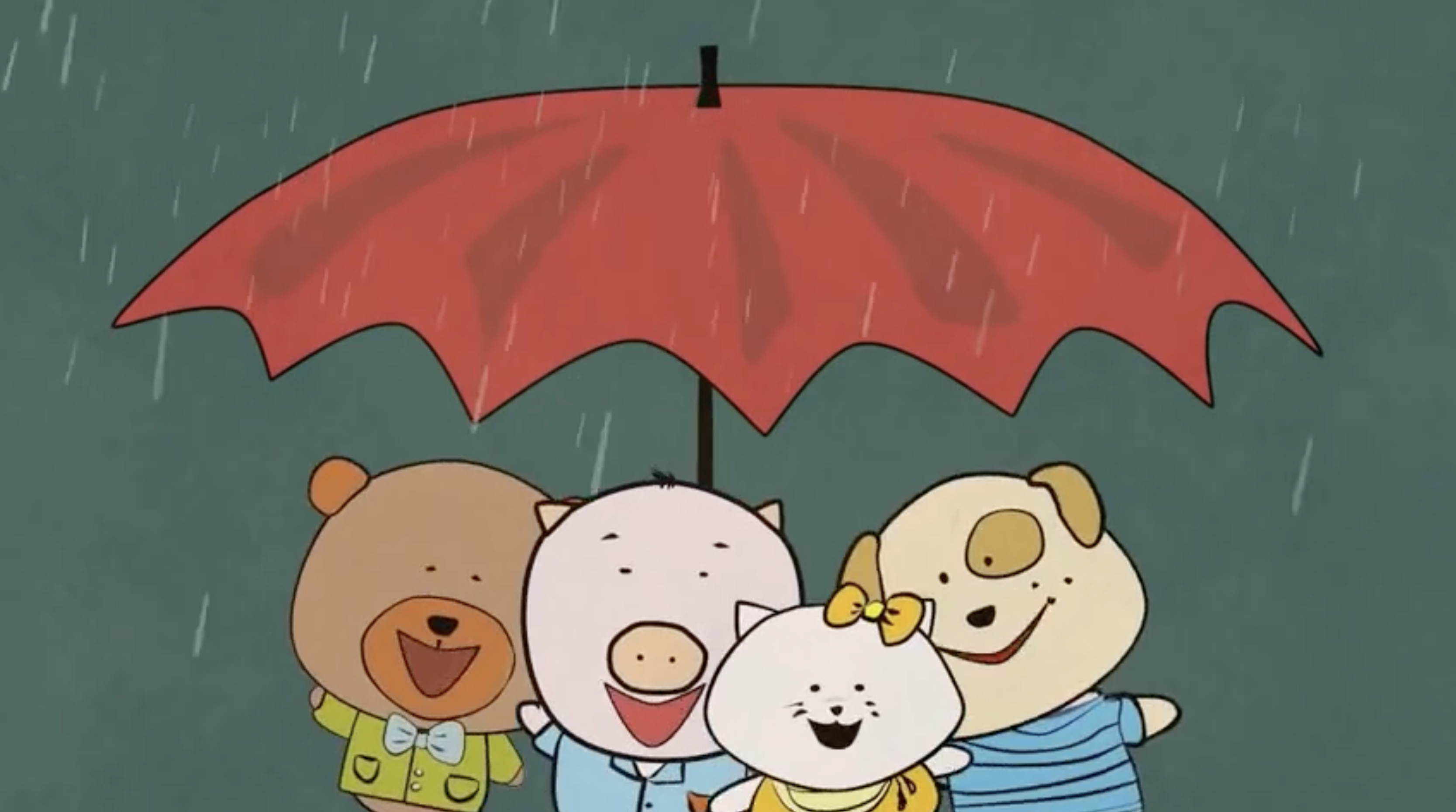Animals singing rain rain go away