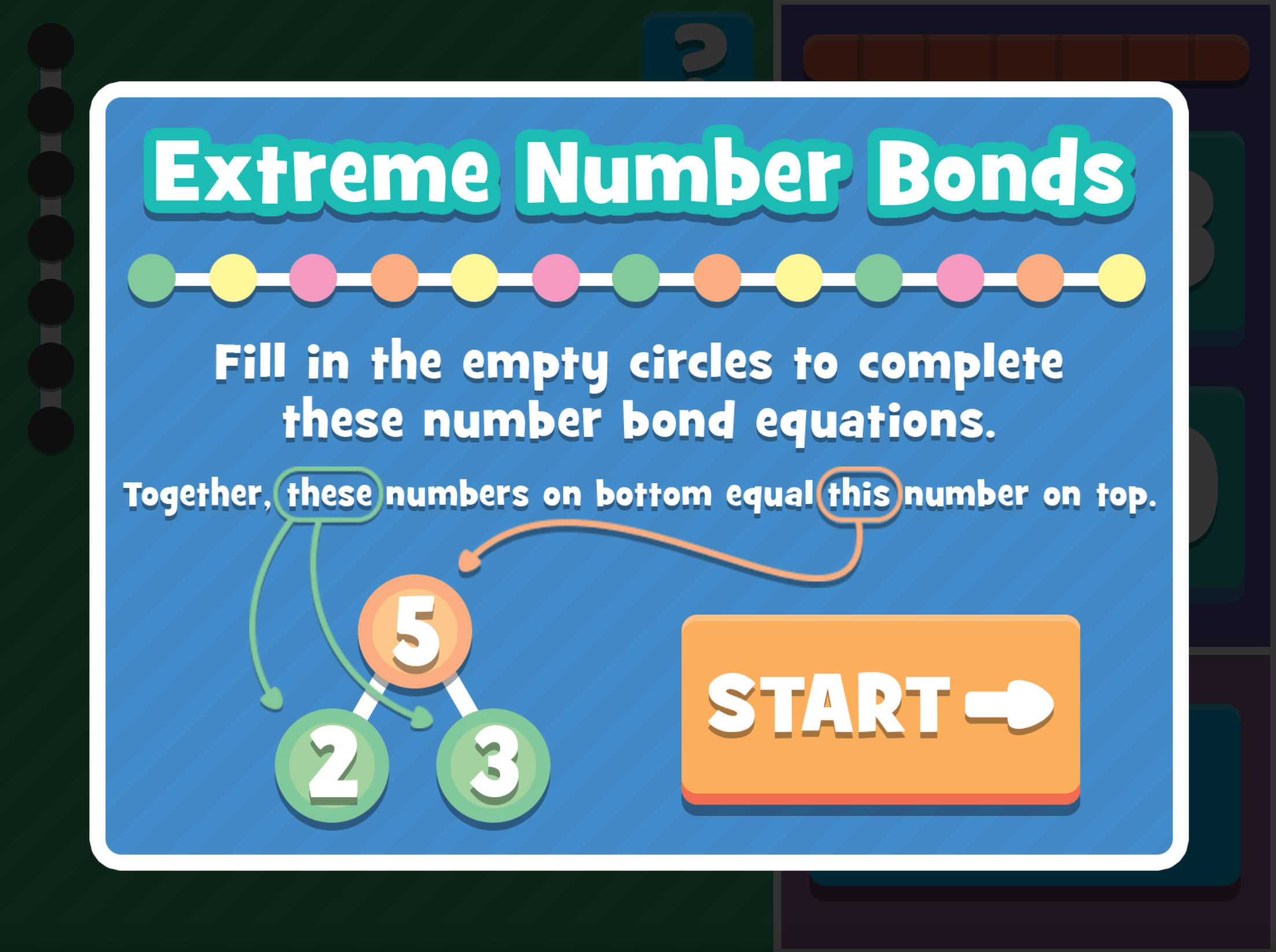 Extreme Number Bonds game