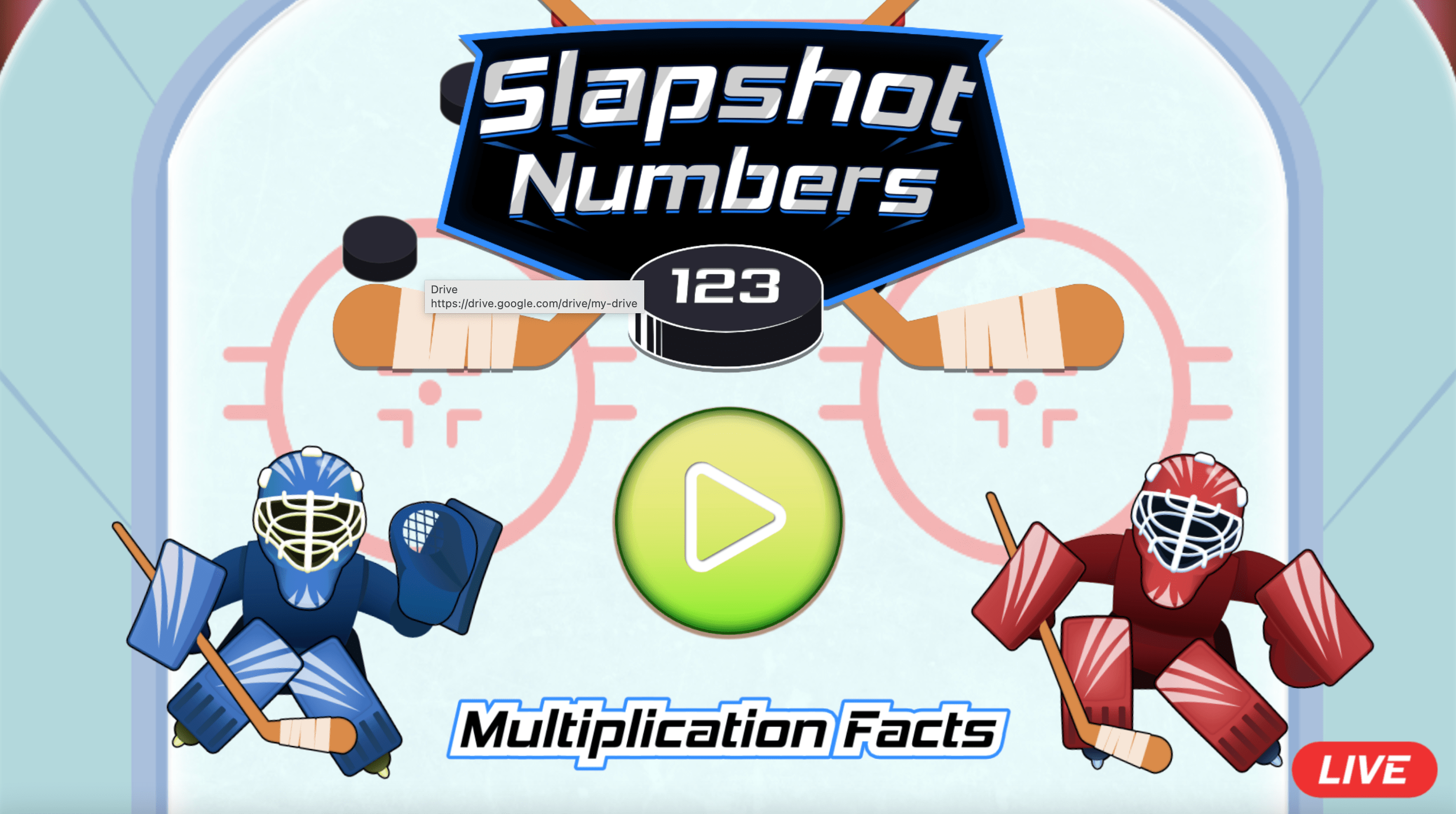 Slapshot Numbers game