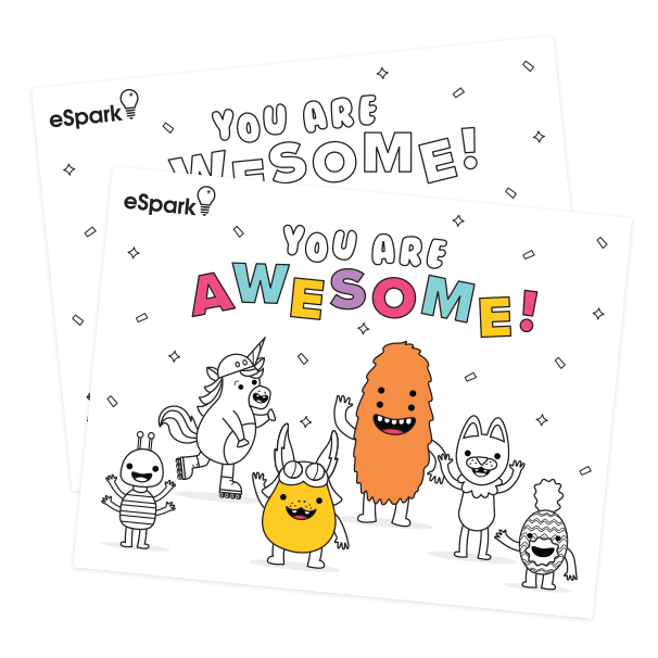 eSpark-Coloring-Sheet-You-Are-Awesome