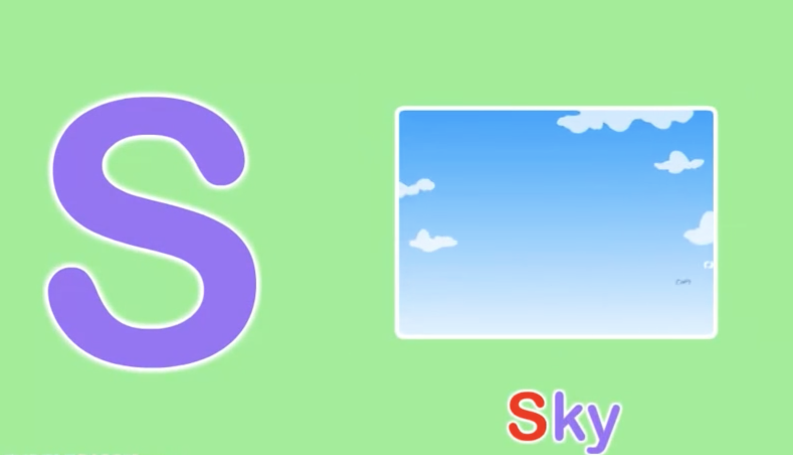 S is for sky