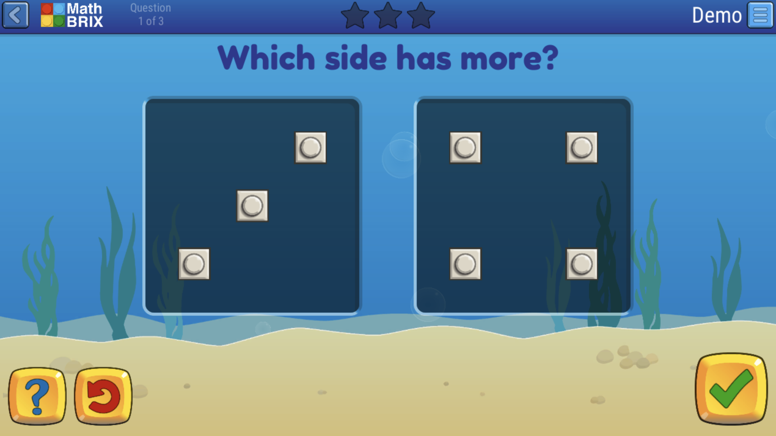 Which side has more blocks game