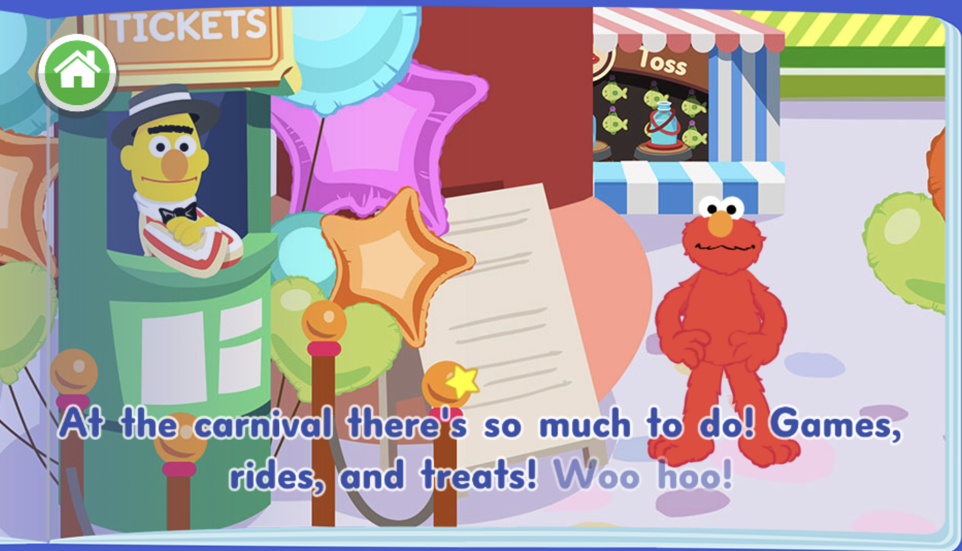 Elmo carnival story game