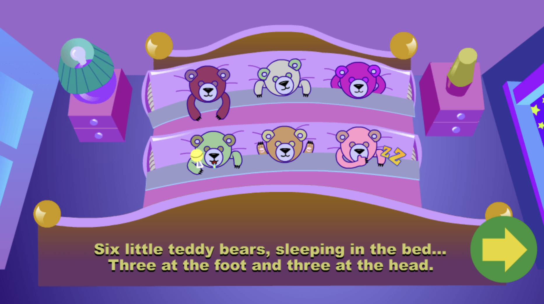 Story about teddy bears sleeping