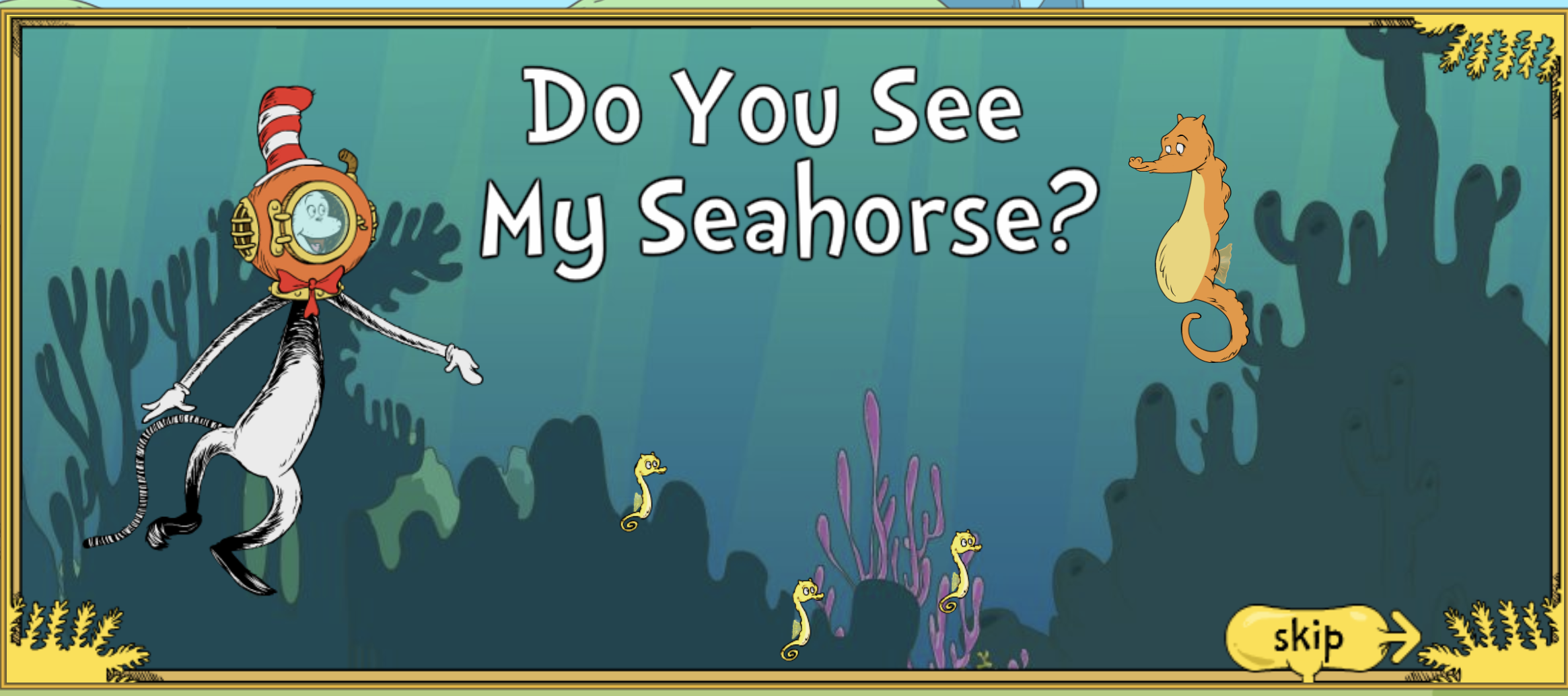 Seahorse counting game