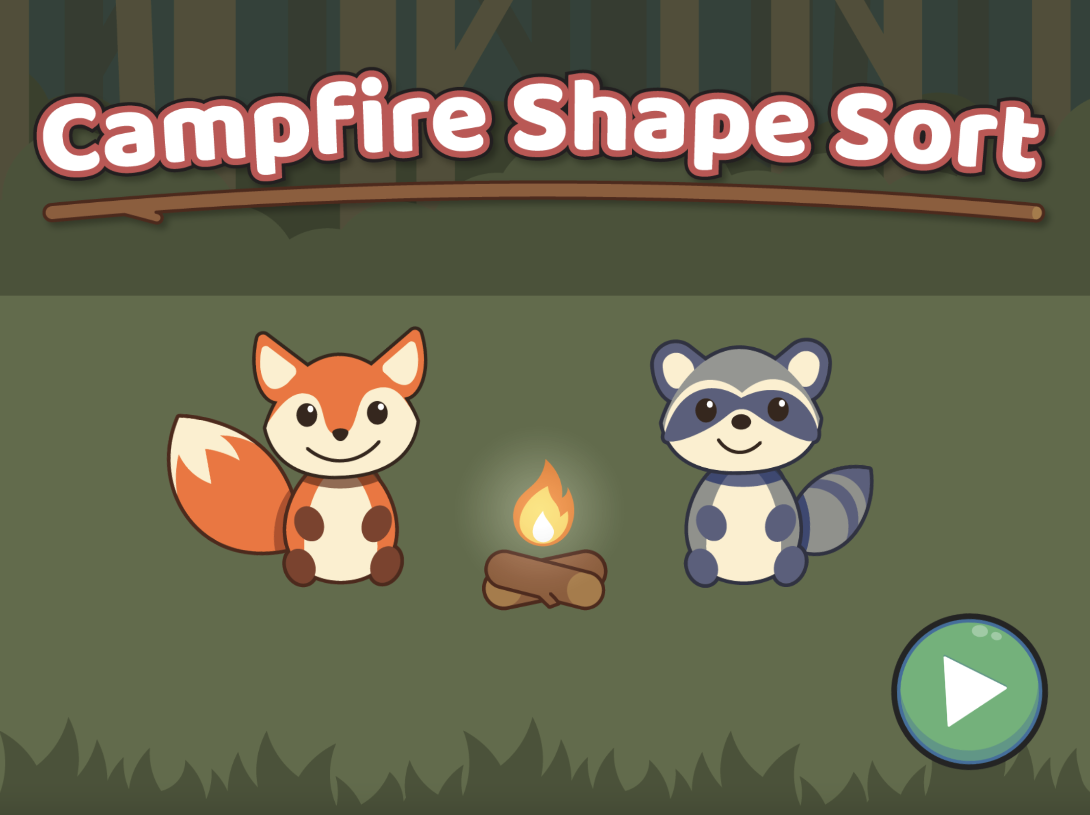 Campfire shape sort game