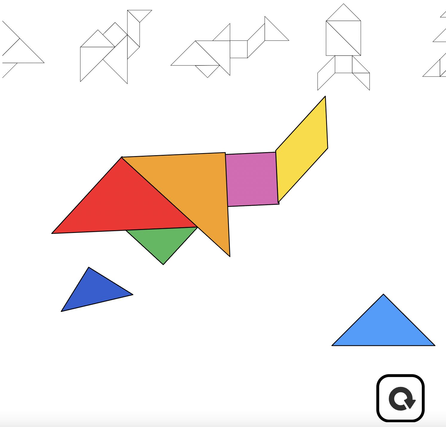 Use the shapes below to create an airplane