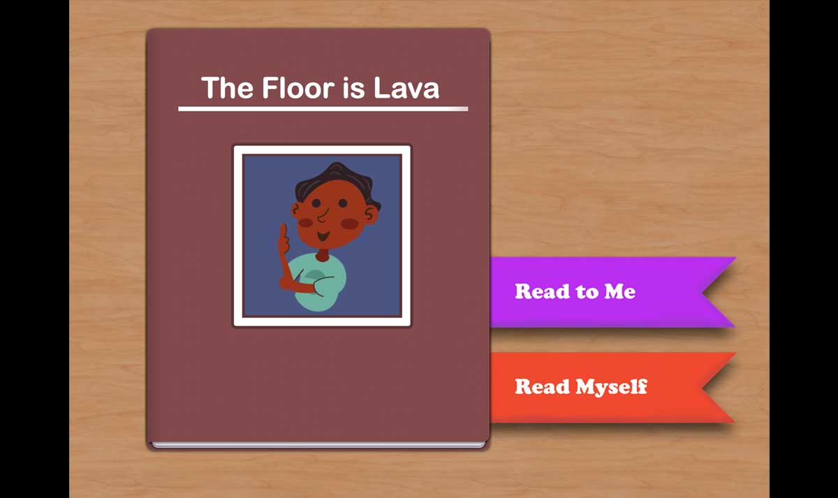 The Floor is Lava read-a-long book cover